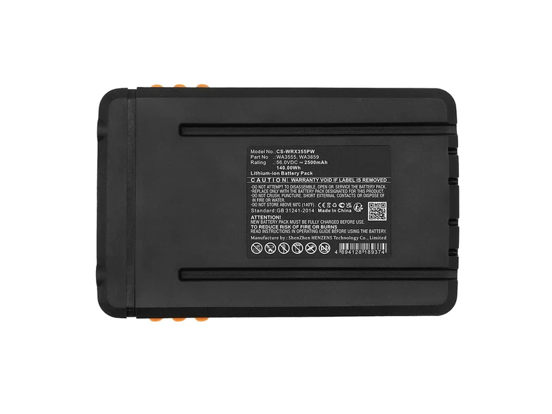 56V 2500mAh 140Wh WA3555 Akku für Worx Wg191 Rasenmäher