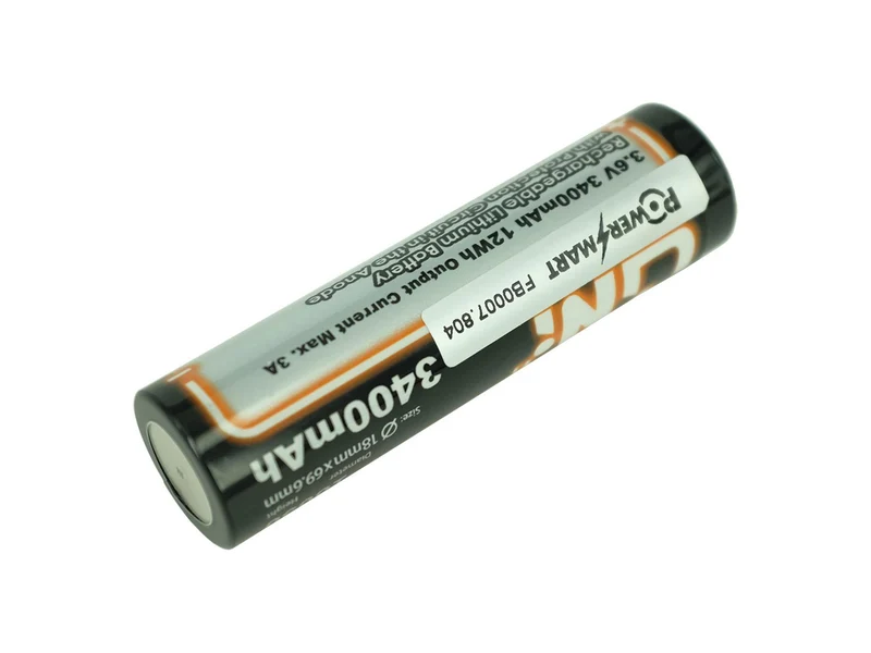 PowerSmart 3400mAh 18650 wiederaufladbare Lithiumbatterie für Taschenlampe