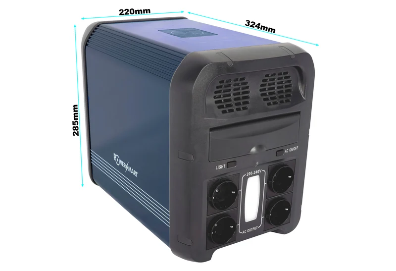 Tragbare 1200-W-Powerstation mit 1152-Wh-LiFePO4-Akku für Camping und Outdoor-Aktivitäten, mit USV-Funktion, Solargenerator für Notstromversorgung