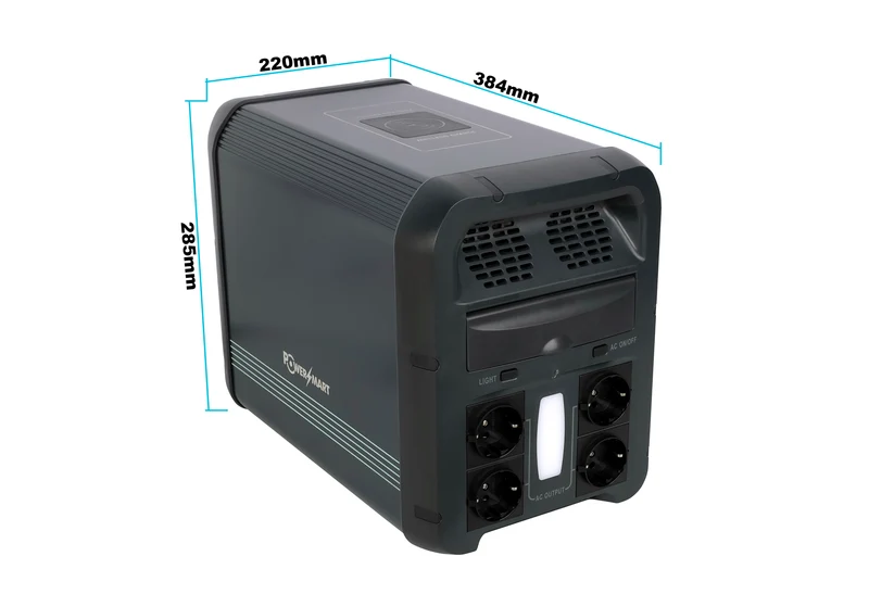 Tragbare Powerstation 2160 Wh, LiFePO4, 2200 W (4400 W Spitze) 2160-Wh-Solargenerator, Notstrom für Zuhause, Camping im Freien und Wohnmobilreisen, netzunabhängiger Strom, intelligente App-Steuerung, 100 % Ladung in 2 Stunden mit UltraFast-Modus