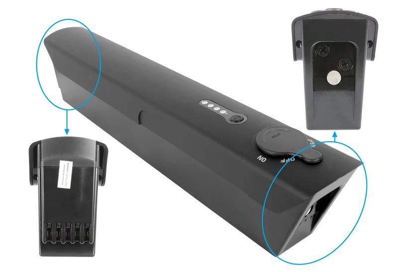 36V 10,5Ah/378Wh Li-Ion eBike Akku, Ersatz für Saxonette SA-XT-13-111