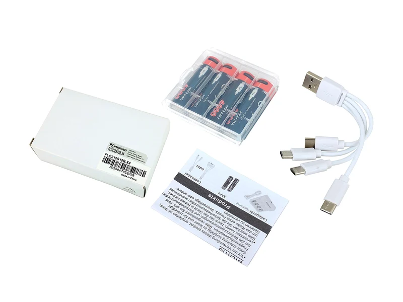 Wiederaufladbare AA-Batterien mit USB-C-Anschluss (4er-Pack) | 1,5 V Konstantspannung | 4000 mWh Li-Ion | Passend für Mignon LR6