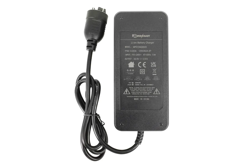 42V 2A Ladegerät für Bosch Active & Performance Line | Passend für 36V Batterien (ovaler Stecker)