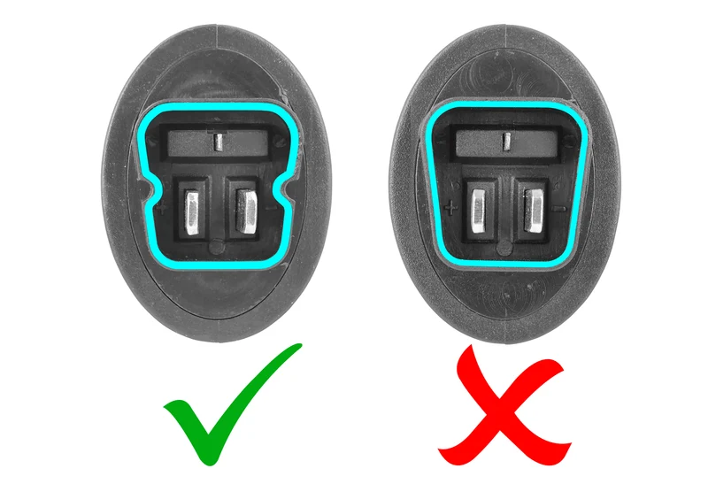 42V 2A Ladegerät für 36V Stella E-Bike Akkus | 3-poliger ovaler Stecker (mit Kerbe)