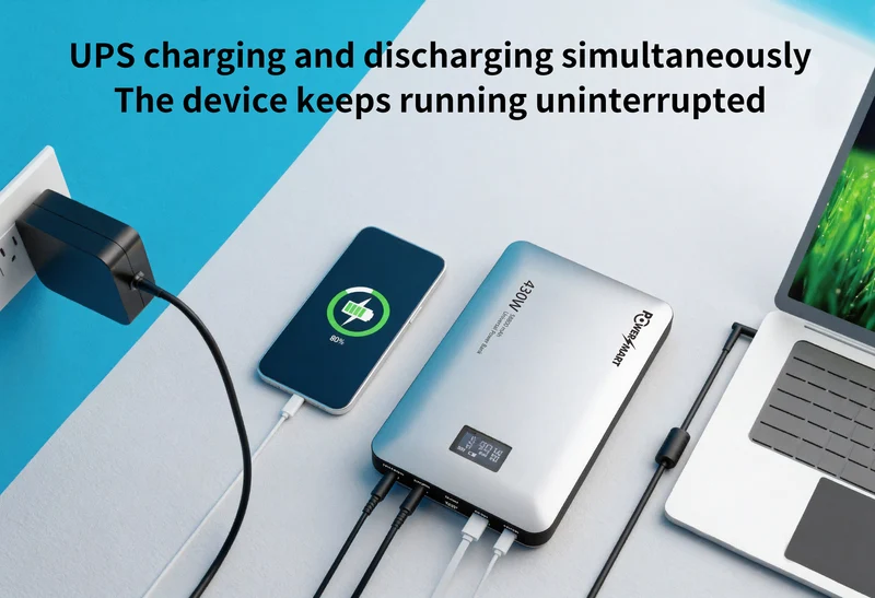 430-W-Powerbank-Station | Dualer 140-W-PD-3.1-USB-C- und 24-V-DC-Ausgang | USV-Funktion | Für MacBook Pro, Drohnen und Laptops