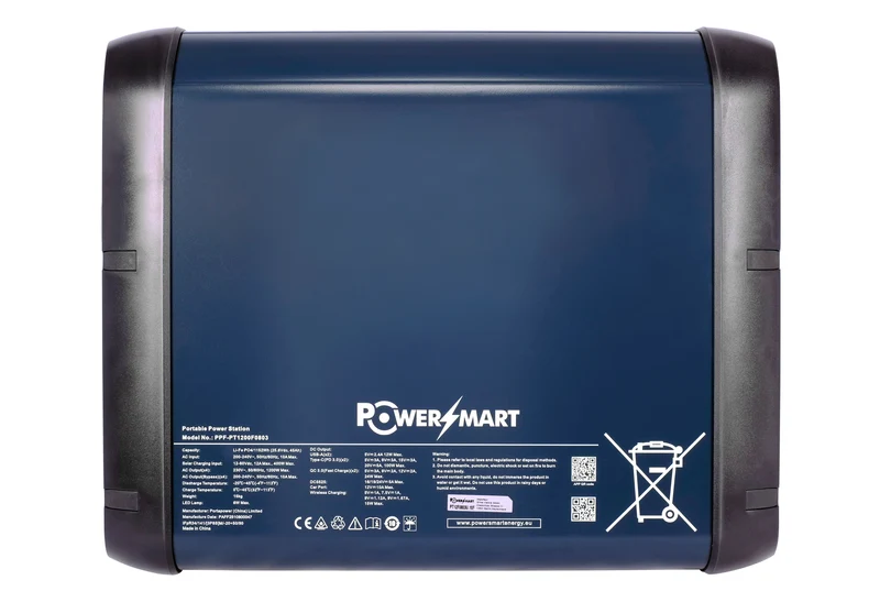 Tragbare 1200-W-Powerstation mit 1152-Wh-LiFePO4-Akku für Camping und Outdoor-Aktivitäten, mit USV-Funktion, Solargenerator für Notstromversorgung