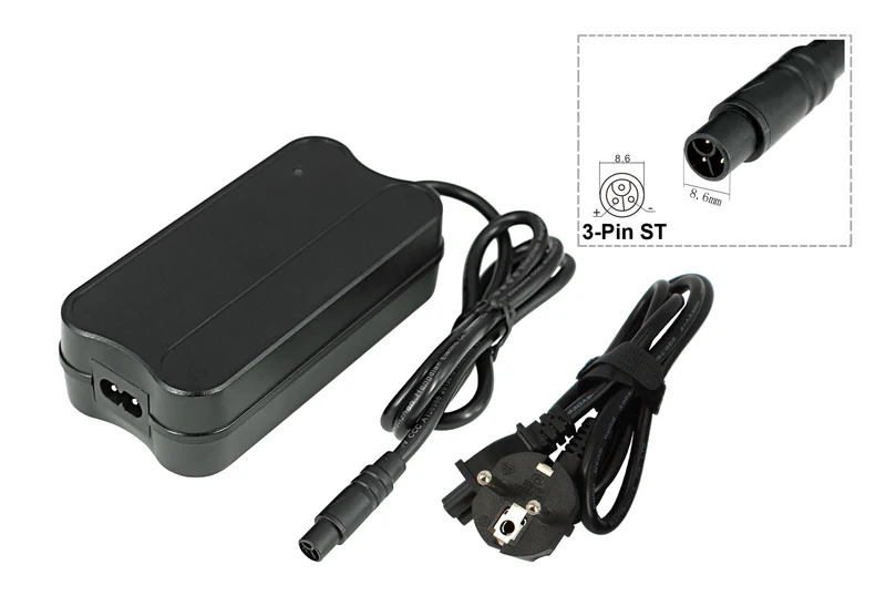 36V E-Bike-Akkuladegerät mit 3-poligem ST-Stecker für Cruises e-Atland 7.4, 8.4, 9.4, e-Guera 7.4, 8.4, 9.4, e-Largo 7.4, 8.4, 9.4 Fahrradakkus