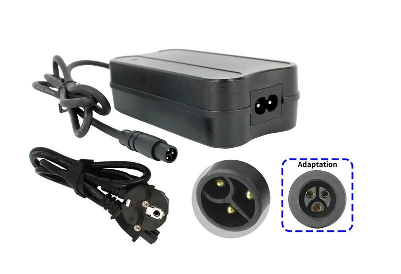 36V E-Bike-Akkuladegerät mit 3-poligem ST-Stecker für Cruises e-Atland 7.4, 8.4, 9.4, e-Guera 7.4, 8.4, 9.4, e-Largo 7.4, 8.4, 9.4 Fahrradakkus