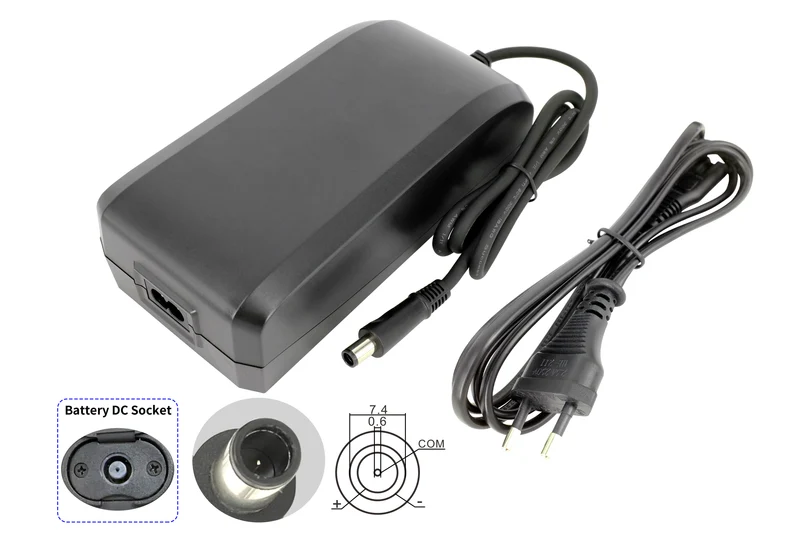36 V (42 V) 4 A Ladegerät Modell STC-8155LC geeignet für Akkus des Typs ZZ131/ZZ234/ZZ234, mit Rundstecker (7,4/5 mm) für AEG SideClick Akkus
