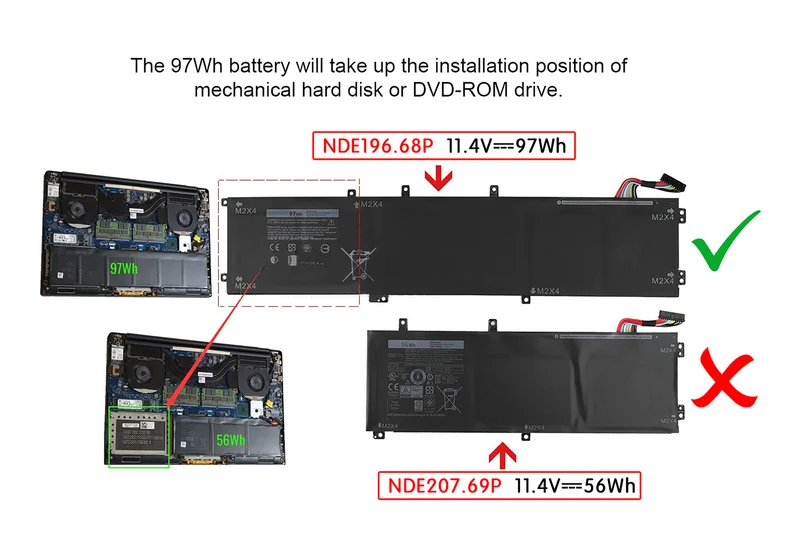 Ersatz für Dell Inspiron 7590, Inspiron 7591 Laptop-Akku
