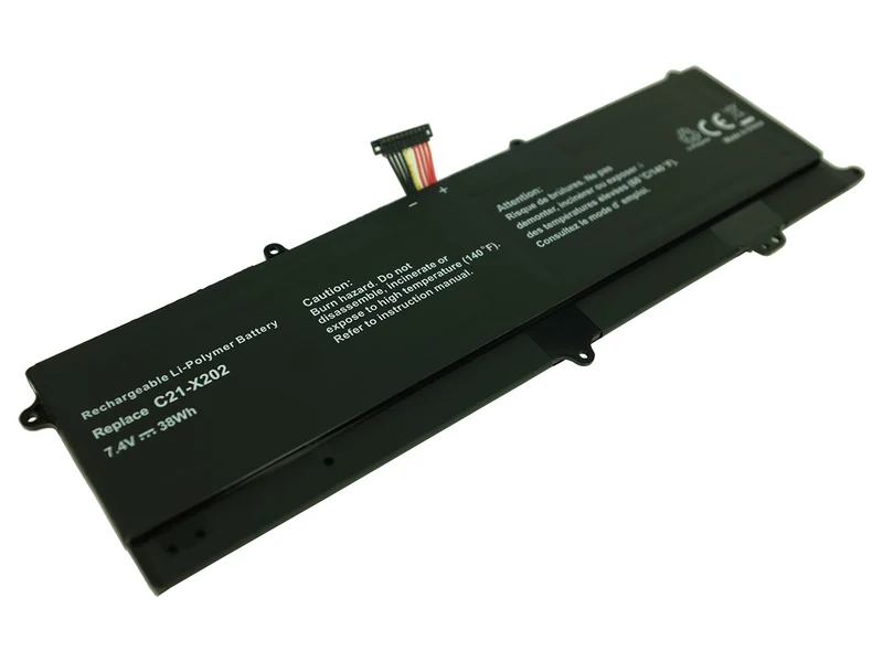 7.4V 38Wh C21-X202 Interne Laptop-Batterie für ASUS VivoBook S200E, X202E, Q200E Serie