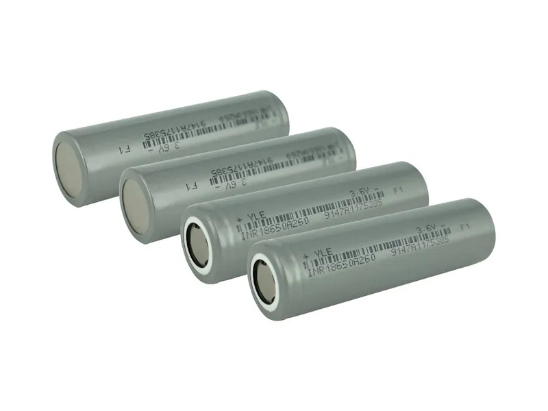4x 18650 3,6 V 2600 mAh wiederaufladbare Batteriezellen