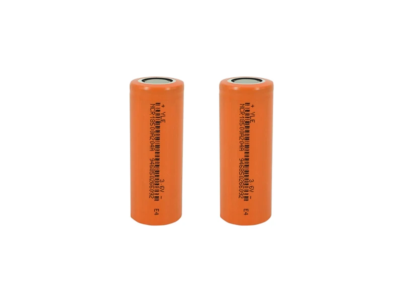 2x 18500 3,6 V 2040 mAh wiederaufladbare Batteriezellen
