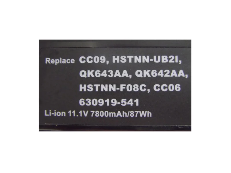 11,1V 7800mAh CC06 CC09 87Wh Laptop-Akku für HP EliteBook 8460p 8470p ProBook 6460b 6560b Serie