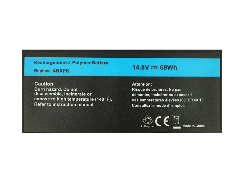 14,8 V 69 Wh 4RXFK FFK56 Laptop-Akku für Dell XPS 14 L421X Ultrabook Serie