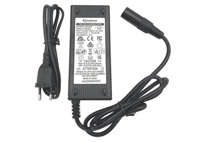 TranzX Ladegerät 36V (42,0V/2,0A) von POWERSMART - XLR 5-polig