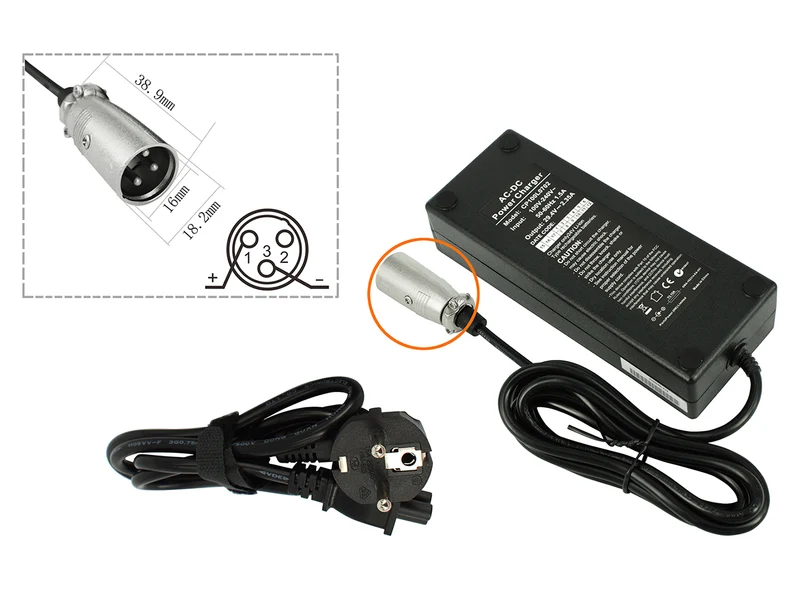 Powersmart Li-Ion Akkuladegerät 29,4V – 2,35A (XLR 3-polig)