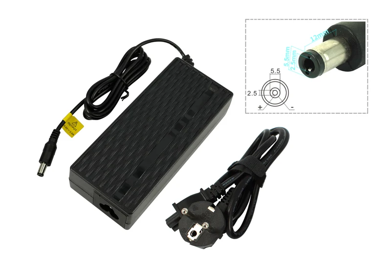 Hochwertiges E-Bike Ladegerät 36V 2,0A für Akkus von Phylion (2 Pin) (DC 5,5×2,5mm)