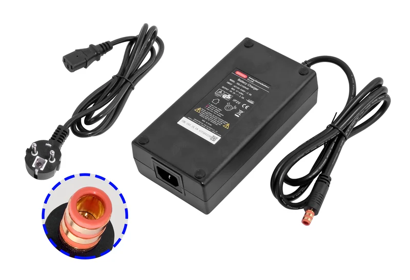 Original 49,2V/2A Bafang Ladegerät passend für Bafang E-Bike Akku, mit orangem Bafang Hohlstecker
