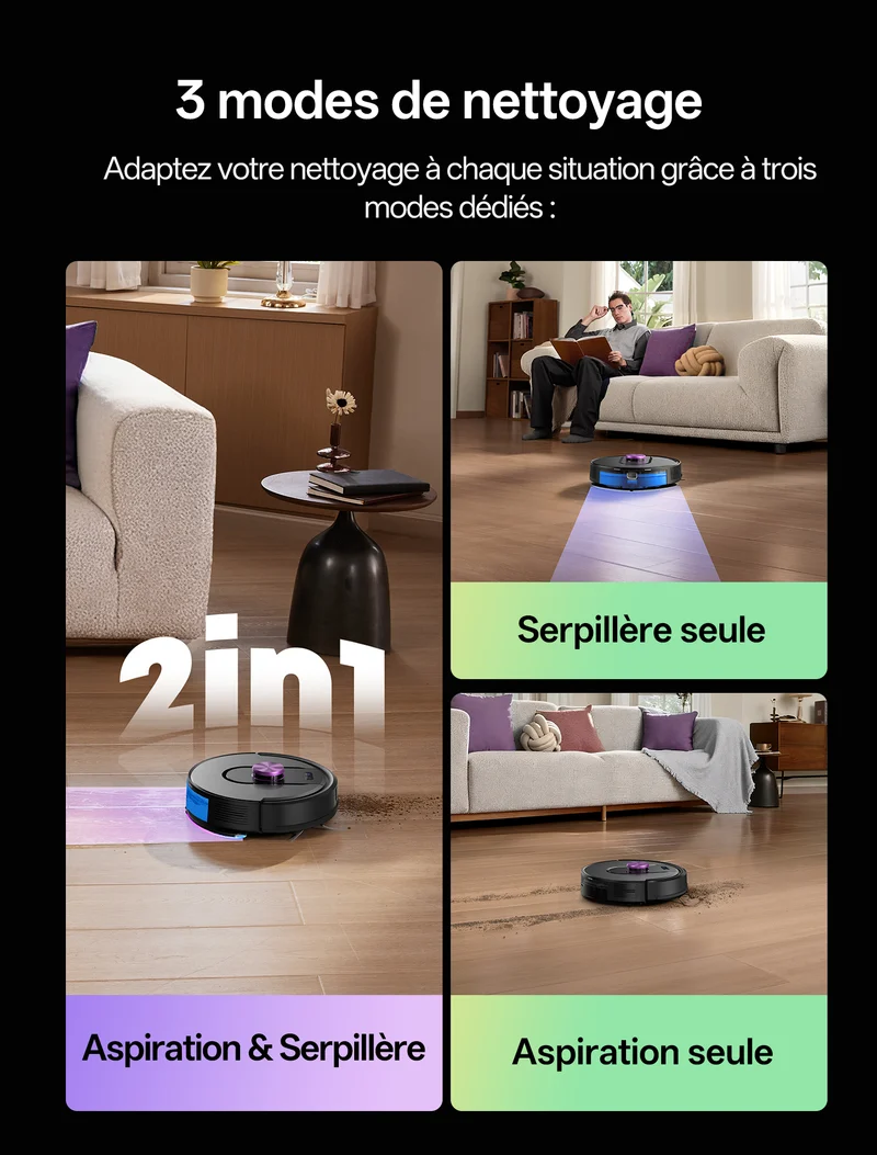 Vactidy & Vexilar | Cleanova W15 Robot Aspirateur Laveur