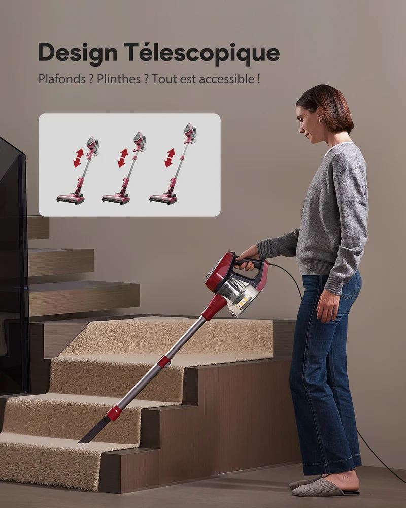Vactidy & Vexilar | Blitz C8 Aspirateur Balai avec Fil