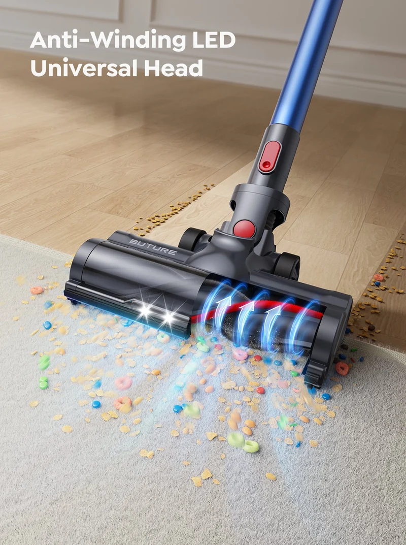 Buture JR700 Blue Cordless Vacuum | 550W 45KPA