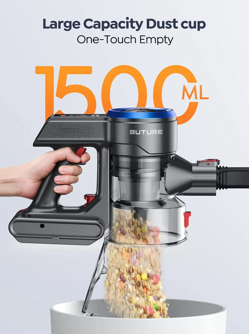Buture JR700 Blue Cordless Vacuum | 550W 45KPA