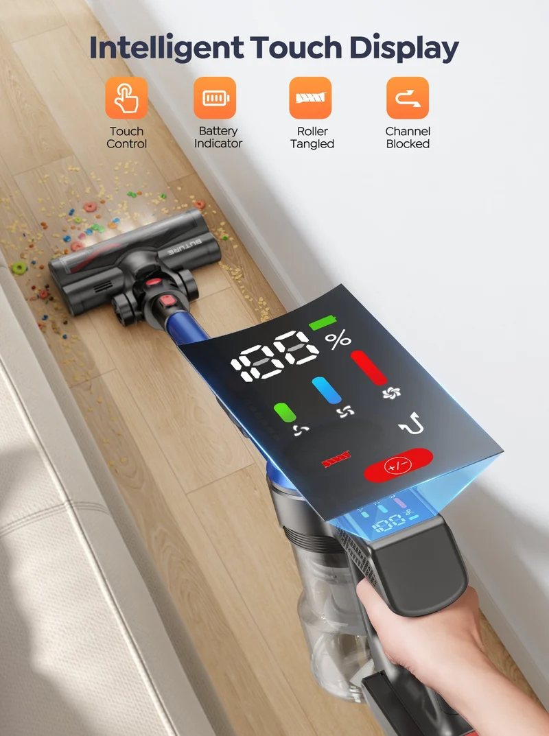 Buture JR700 Blue Cordless Vacuum | 550W 45KPA