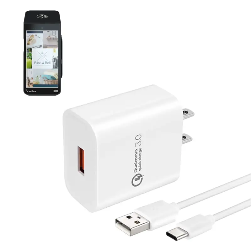 Chargeur mural pour lecteurs de cartes de crédit portables Verifone