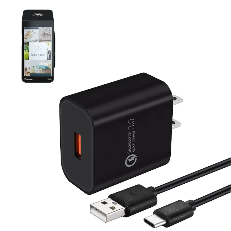 Chargeur mural pour lecteurs de cartes de crédit portables Verifone