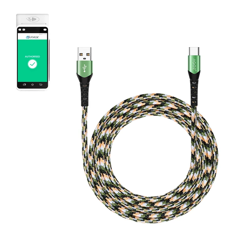 Câble USB-C Chargeur Rapide pour PAX Terminal de Paiement Portable