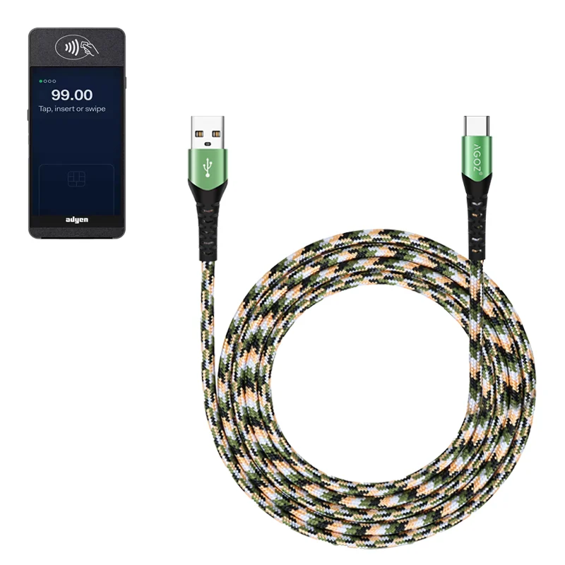 Câble USB-C Chargeur Rapide pour Terminal de Paiement Mobile Adyen