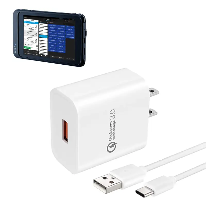 Chargeur mural et câble USB-C pour terminal de paiement Shift4