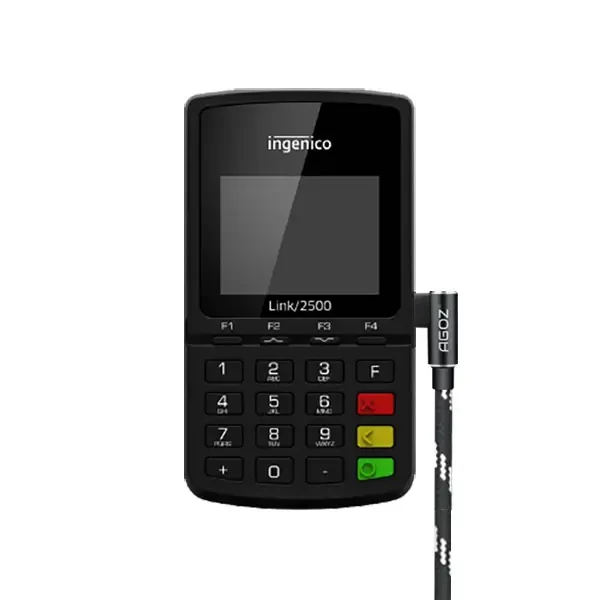 Câble chargeur USB-C 90 degrés pour lecteur de carte mobile Ingenico