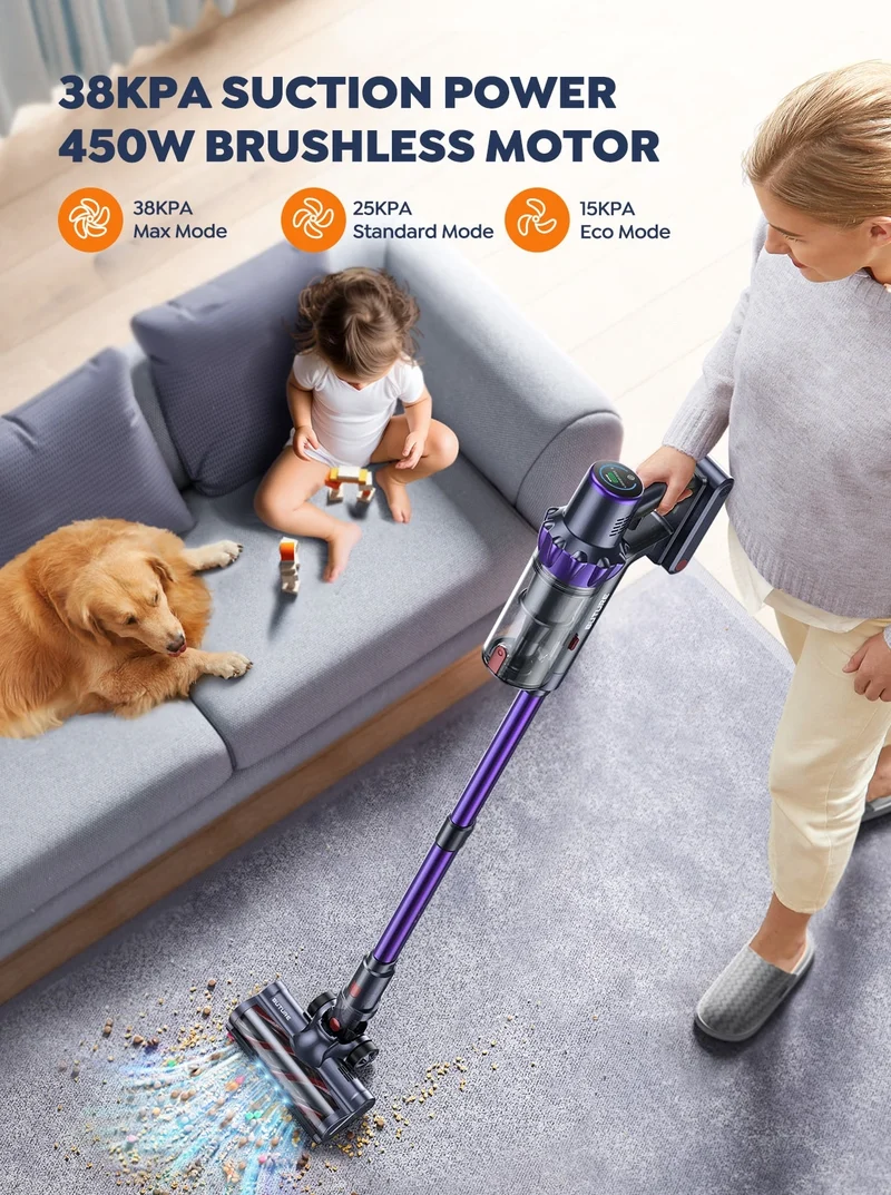 Buture VC70 Cordless Vacuum Cleaner | 450W 38KPA