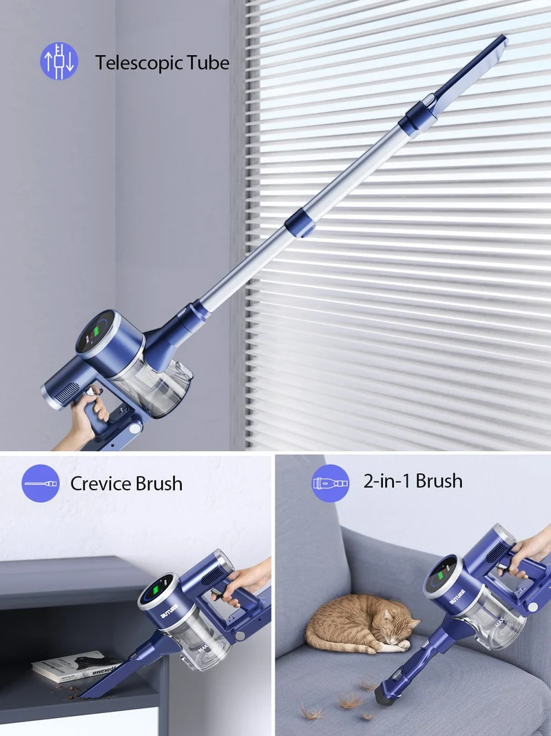 Buture JR600 Cordless Vacuum Cleaner | 400W 33KPA