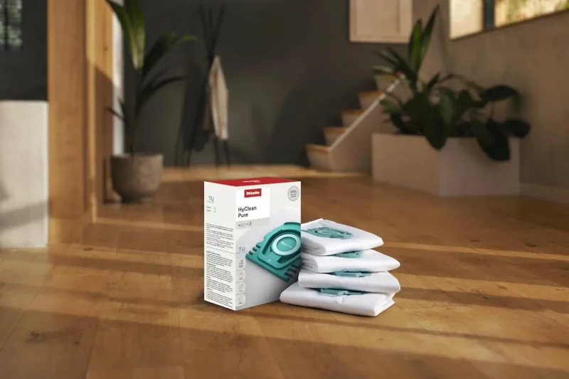 MIELE TU HYCLEAN PURE Vacuum BAGS(GREEN Clip)(4bags/2 filters)-Genuine