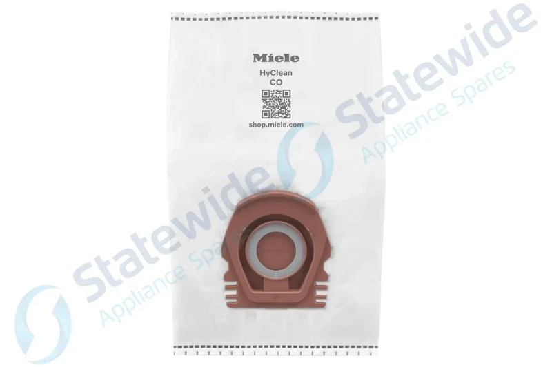 Miele Co Hyclean Pure Vacuum Bags (Brown Clip) (4 Bags/1 Filter)-Genuine