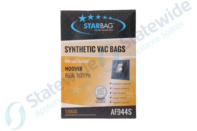 STARBAG HOOVER/SAUBER REGAL 9001PH SYNTHETIC Vacuum BAG(5 Pack)-NON Genuine