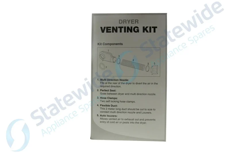 SIMPSON/ELEC/WEST Dryer VENTING Kit-FLEXIDUCT