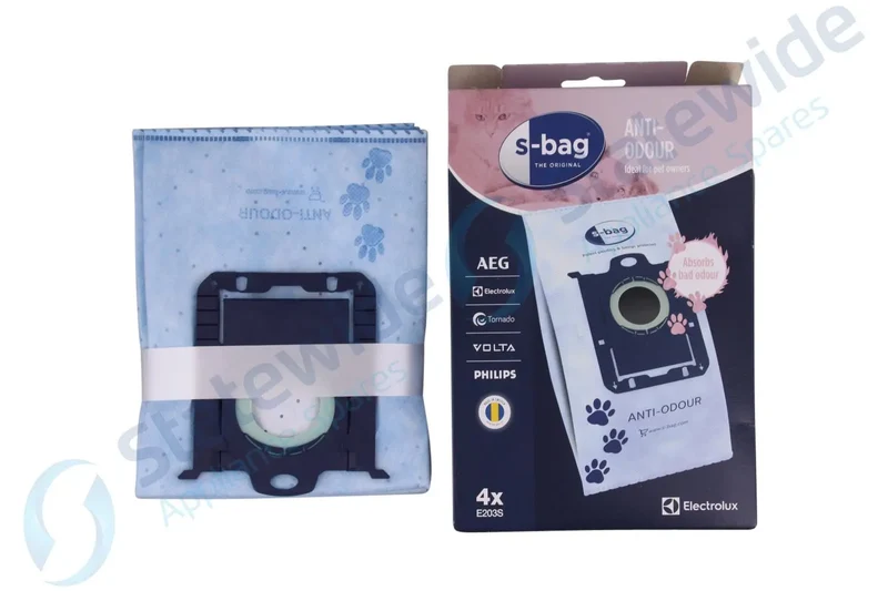 ELECTROLUX "S-BAG ANTI ODOUR" Vacuum DUST BAGS (4 Pack)-Genuine